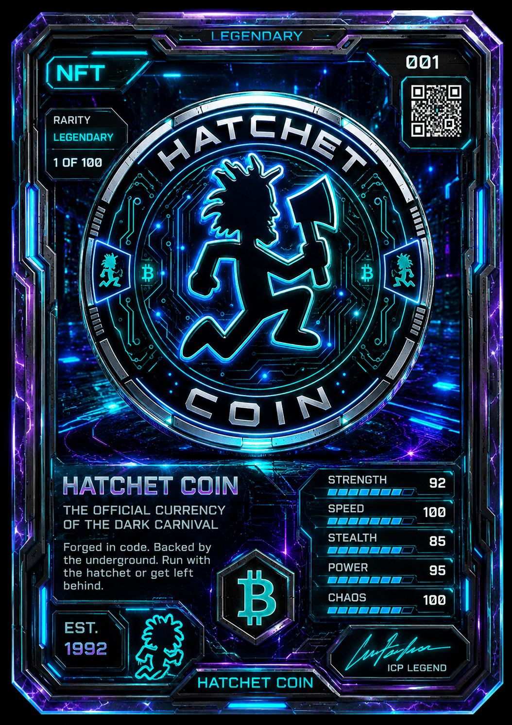 Hatchet Coin NFT Mint — Hatchet Coin NFT collectible card